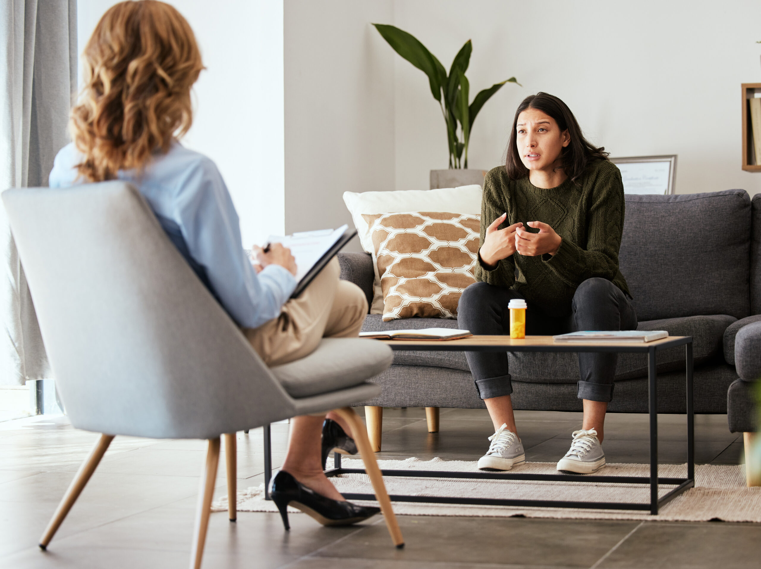 Woman in therapy session